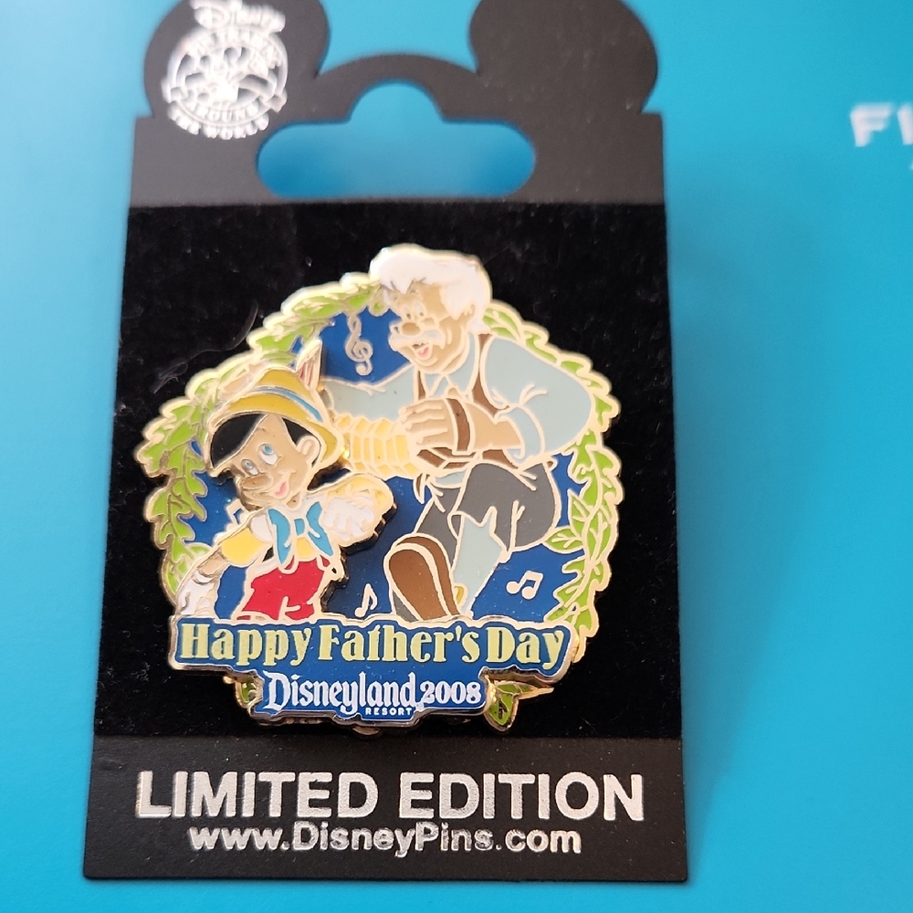 Disney Father's Day Pin with Blue and Green Accents